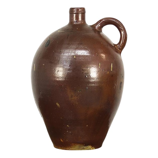 19th Century German Earthenware Jug or Vase For Sale
