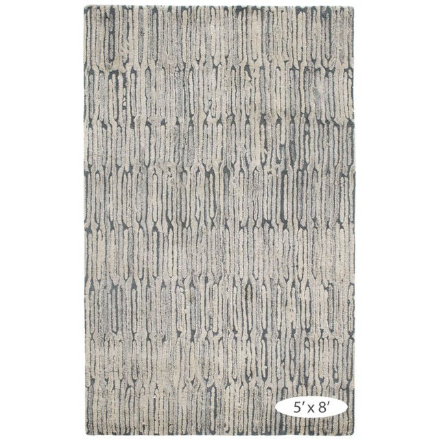 Dash & Albert Marie Flanigan for Dash & Albert Malone Everglade Tufted Wool Rug, 7' 6" x 9' 6" For Sale - Image 4 of 5