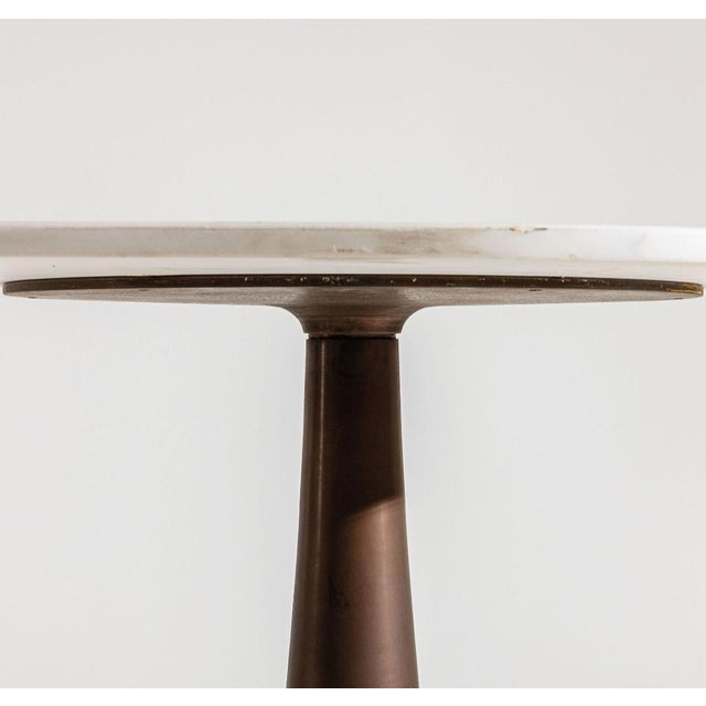 Vintage Model 302 Table with Marble Top by Angelo Mangiarotti for Bernini, 1950s, in Very Good conditions. Designed 1950...