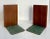 Brown Mid 20th Century Danish Modern Signed Original Wood and Metal Art Bookends For Sale - Image 8 of 13