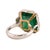 Late 20th Century Platinum Emerald Ring, Size 5 For Sale - Image 4 of 4