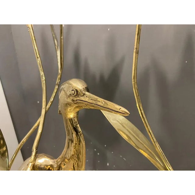 Large Italian Brass Floor Lamp by Cittone Oggi For Sale - Image 12 of 14
