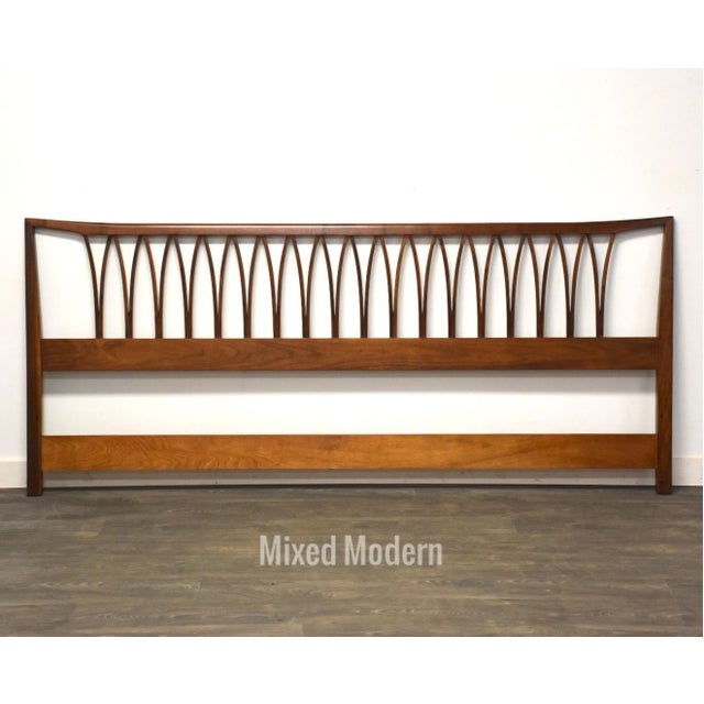 MCM Walnut King Headboard Chairish