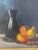 Black Vintage Still Life Oil Painting Signed Ferri For Sale - Image 8 of 10
