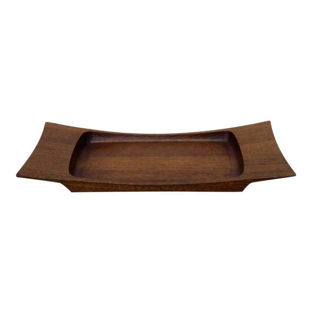 Jens Quistgaard for Dansk Low Profile Wenge Wood Serving or Dresser Tray For Sale