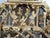 Paint Chinese Ornate Carved Battle Scene Gilt Lacquer Wood Medallion Wall Panel For Sale - Image 7 of 8