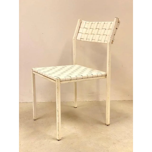 Ivory Leather Chairs, 1980s, Set of 4 For Sale - Image 8 of 13