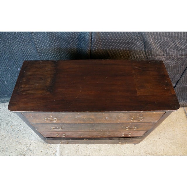 Antique 18th Century American Federal Crotch Mahogany Chest of Drawers Dresser For Sale - Image 4 of 15