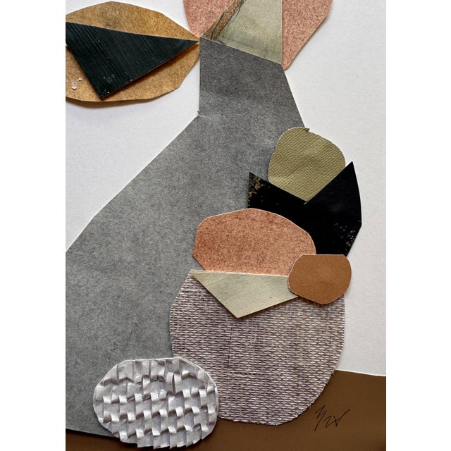 "Vessel 9" Original Mixed-Media Framed Collage on Paper by Zac Woodiel For Sale - Image 9 of 11
