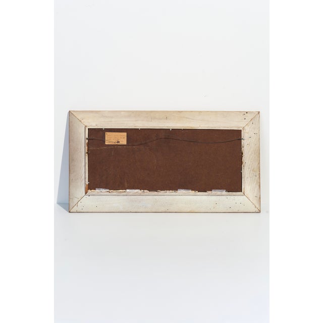 1950s Framed Original “Hill Town” Oil Painting, Signed by Artist Doris Tinkham For Sale - Image 9 of 10