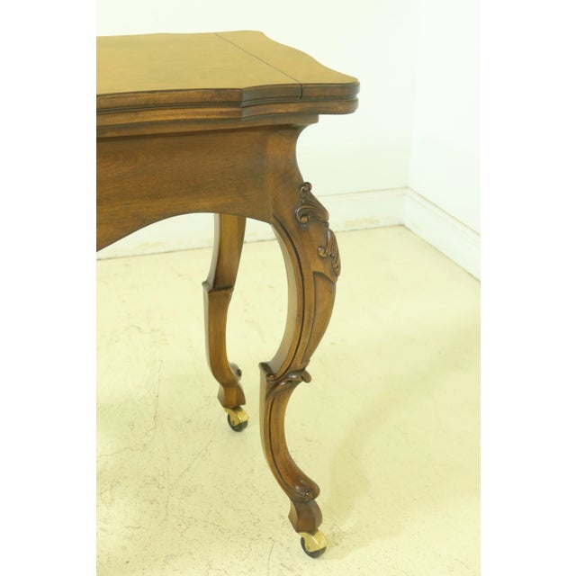 Brown Karges Model 667 Burl Walnut Venetian Server For Sale - Image 8 of 12