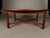 English Vintage English Mahogany Butler’s Drop-Leaf Tray Coffee Table With Brass Hinges For Sale - Image 3 of 18