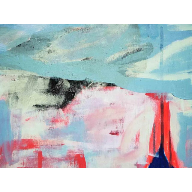 2022 "Matriarch" Blue and Bright Red Abstract Painting by Paul Reeves For Sale - Image 10 of 12