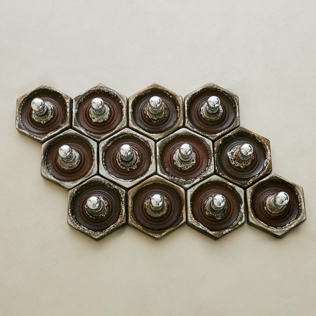 Ivory 1970s German Lava Glaze Ceramic Sconce Attributed to PAN Keramik, 1970s - 12 Available For Sale - Image 8 of 18