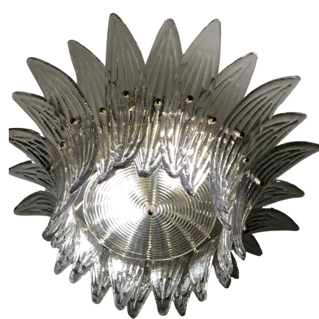 Palmette Murano Glass Ceiling Lamp by Ercole Barovier for Barovier & Toso, 1950s For Sale - Image 6 of 6