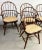 1950s Custom Kitchen Windsor Armchairs With Cushions, English Style- Set of 4 For Sale - Image 4 of 9