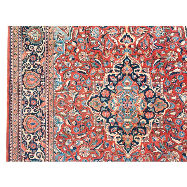 Early 20th Century Persian Kashan Rug For Sale - Image 10 of 16
