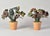 1920s Pair Early 20th C French Metal Tole Flowers in Terracotta Pots For Sale - Image 5 of 12