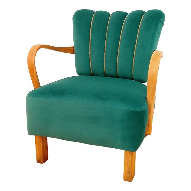 H237 Cocktail Chair attribted to Jindřich Halabala for Up Races, Czechoslovakia, 1950s For Sale