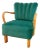 H237 Cocktail Chair attribted to Jindřich Halabala for Up Races, Czechoslovakia, 1950s For Sale