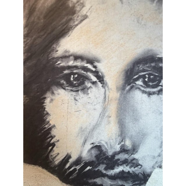 Klee-Feller Gudrun, A Haunting Portrait of a Man, 2004, Mixed Media For Sale - Image 12 of 13
