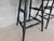 Black Custom Black Distressed Hoop Back Windsor Style Counter Height Stools - A Pair For Sale - Image 8 of 17