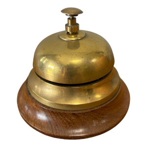 Vintage English Brass Hotel Bell