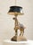 Wood Vintage Equestrian Horse Table Lamp With Black Shade For Sale - Image 7 of 9