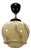 Art Deco Ivory and Brown Marbled Glass Pendant Light, Germany, 1930s For Sale