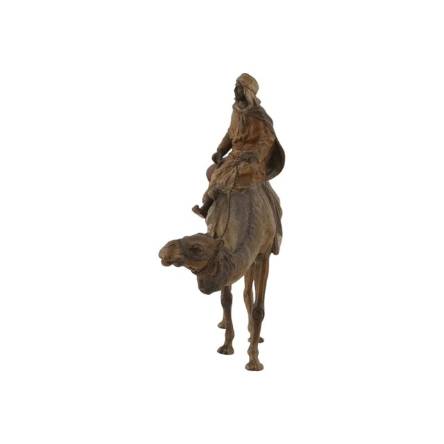19th Century Antique Austrian Bergmann Bronze Bedouin Sculpture For Sale - Image 5 of 7
