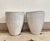 What we've got here is a stellar pair of large white planters for your front porch or garden. A wonderful white glaze with...