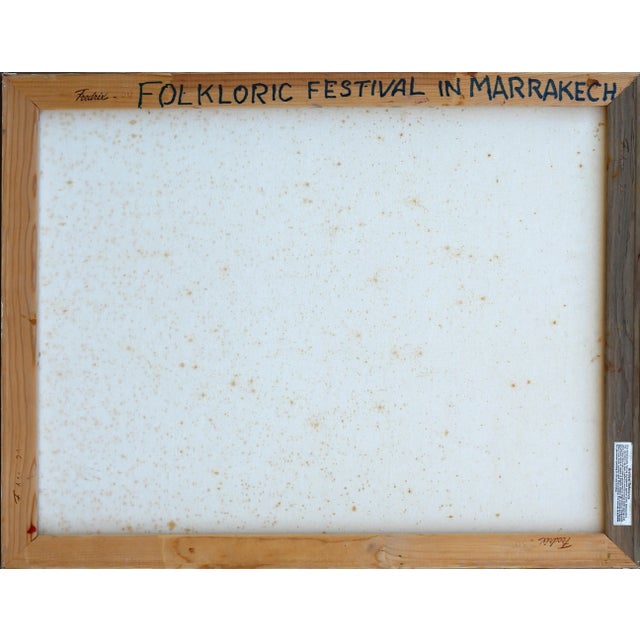 Salt and Grain Sellers, Jalal Gharbi Oil on Canvas Painting For Sale - Image 4 of 5