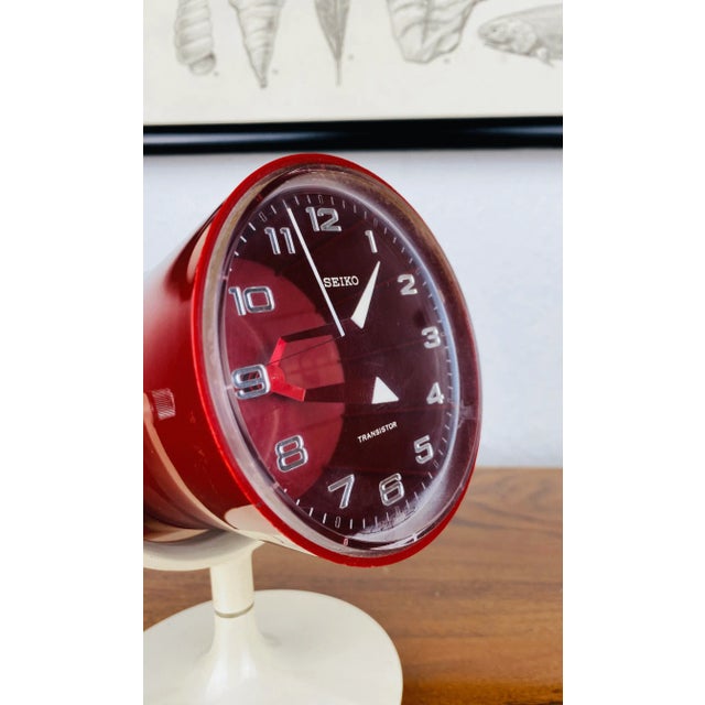 Plastic Space Age Table Clock from Seiko TTZ, 1970s For Sale - Image 7 of 9