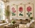 Red Chrysanthemum Triptych, Vintage Japanese Botanical Art Prints (Set of 3), 40" X 60" For Sale In Buffalo - Image 6 of 9