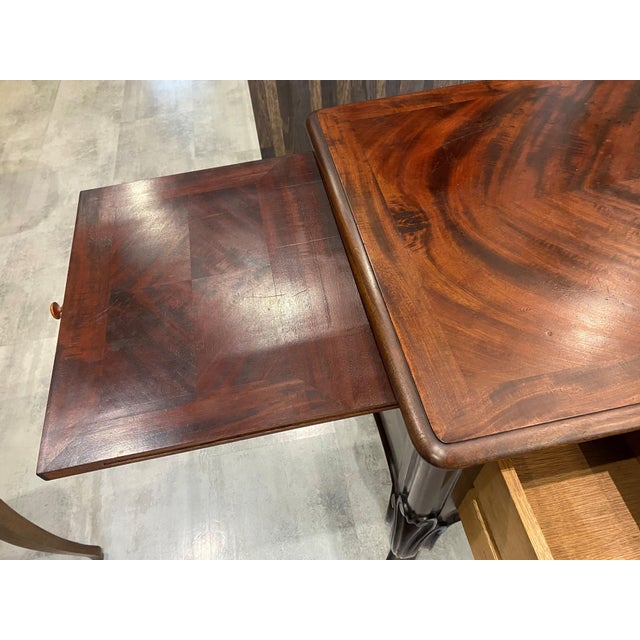 Wood Louis XV Style Desk with Drawers and Shelves, 1890s For Sale - Image 7 of 18