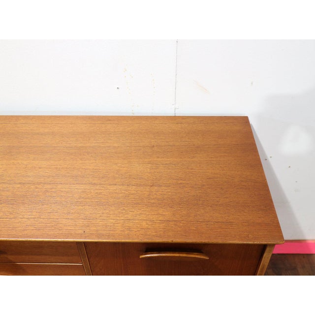 1960s Mid Century Modern Vintage Teak Credenza Sideboard For Sale - Image 10 of 14