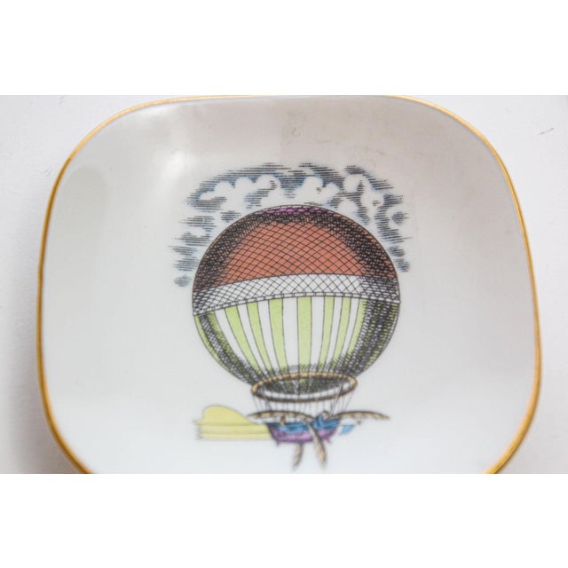 Richard Ginori Porcelain Collectible Dishes Alitalia Airlines Hot Air Balloon For Sale In Palm Springs - Image 6 of 9