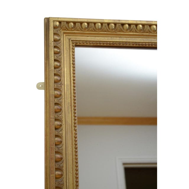 Brown Antique Gold Leaf Wall Mirror, 1880s For Sale - Image 8 of 13
