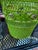 Boho Chic Boho Vintage Lime Green Wicker Basket For Sale - Image 3 of 9