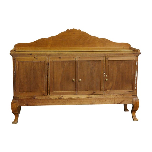 Brown Antique Biedermeier Maple Pass Through Sideboard For Sale - Image 8 of 13