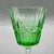 Vintage Emerald Green Cut Crystal Wine Glasses from Cristalería San Carlos, Argentina, 1950s, Set of 8 For Sale - Image 4 of 18