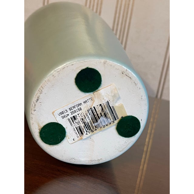 Vintage Harris Seafoam Green Vase For Sale In Chicago - Image 6 of 10