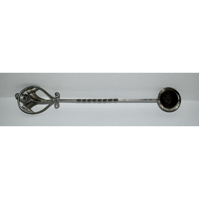 Art Nouveau Vintage Art Noveau Style Pewter Candle Snuffer For Sale - Image 3 of 13
