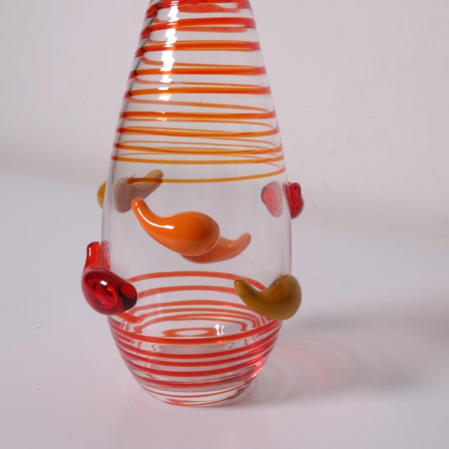 Limited Edition Ruffo 233/255 Vase in Murano Glass by Carlo Moretti, 1990s For Sale - Image 7 of 10