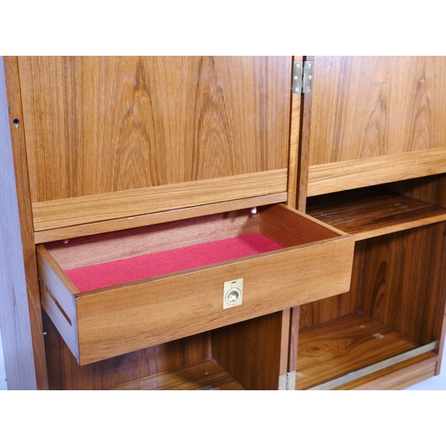 Mid-Century Folding Teak Bar Cabinet by Reno Wahl Iversen for Skovby, 1960s For Sale - Image 18 of 18