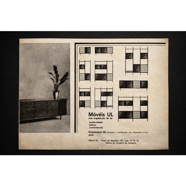 “Mf 710” Modular Bookshelf in Rosewood & Metal, Geraldo De Barros for Unilabor, Brazil, C. 1955 For Sale - Image 17 of 17