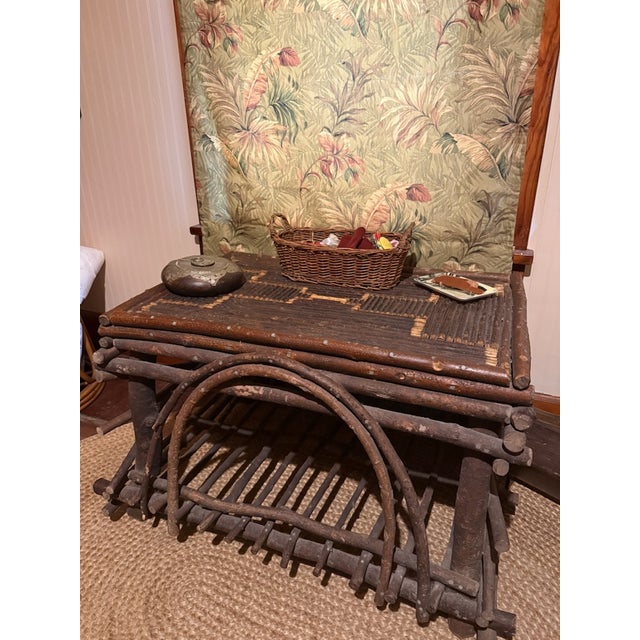 1970s Handmade Adirondack Twig Table For Sale - Image 4 of 4