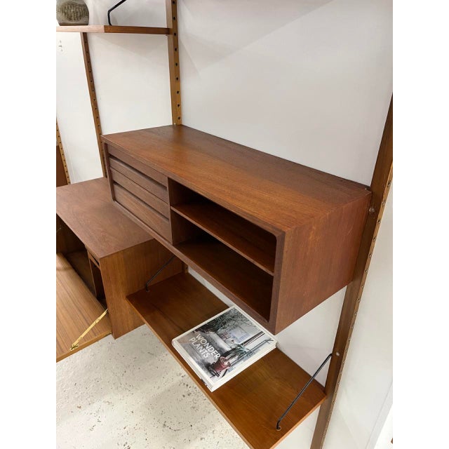 Vintage Danish 2-Bay Wall Unit by P. Cadovius, 1960s For Sale - Image 16 of 18