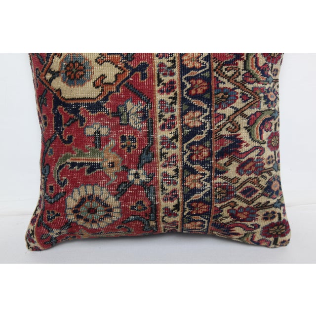Textile Handmade Turkish Rug Pillow Cover -18'' X 18'' For Sale - Image 7 of 9