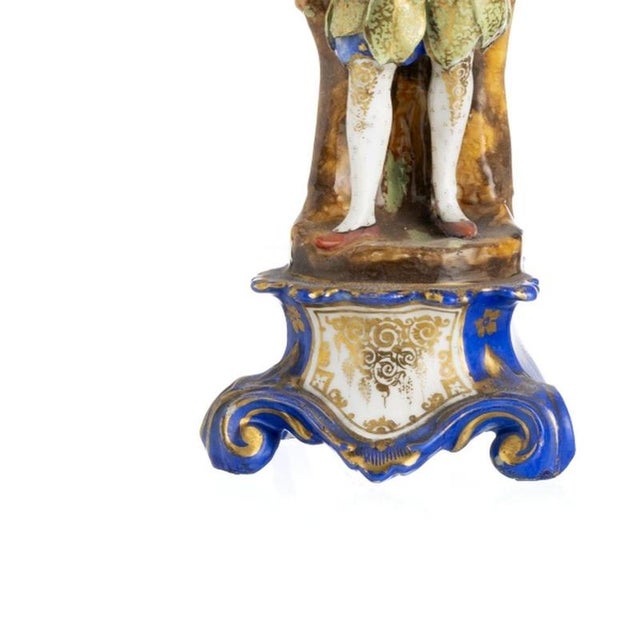 Porcelain Figures from Vieux Paris, 1800s, Set of 2 For Sale - Image 3 of 6